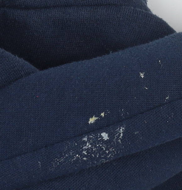 Mens UK Size S C&A Blue Henley Sweatshirt