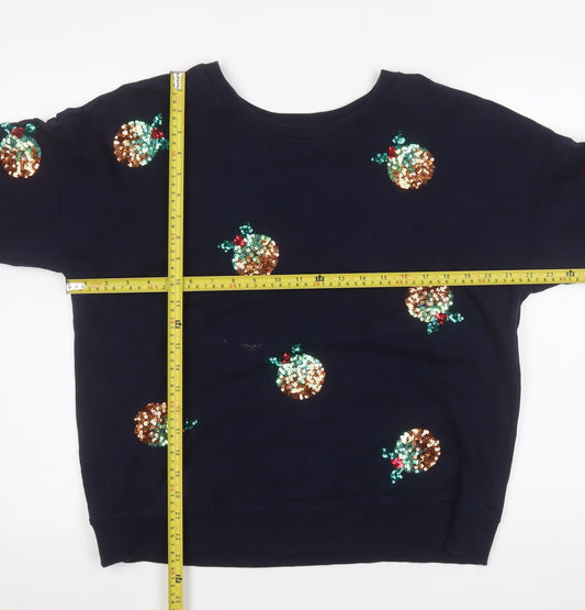 Womens UK Size 14 NEXT Blue Pullover Sweatshirt