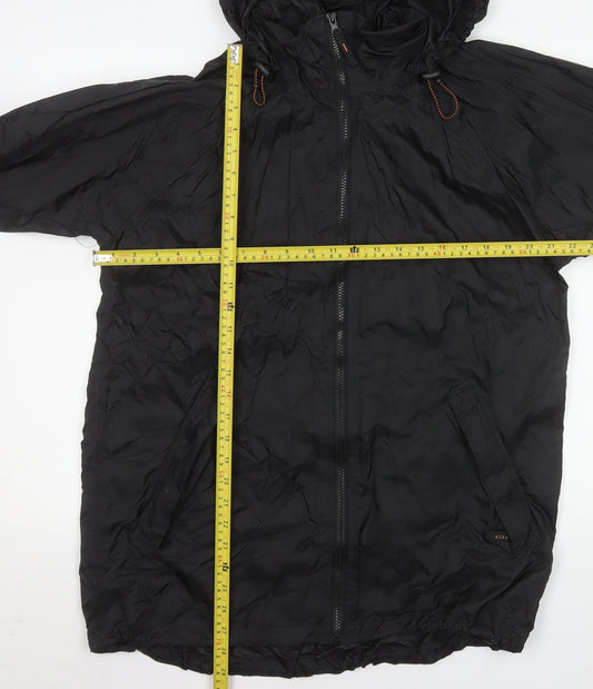 Jack in a Pack Men's Black M Waterproof Lightweight Hooded Jacket
