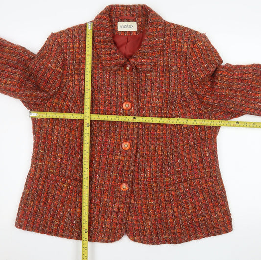Womens UK Size 18 Eastex Regular Red Blazer