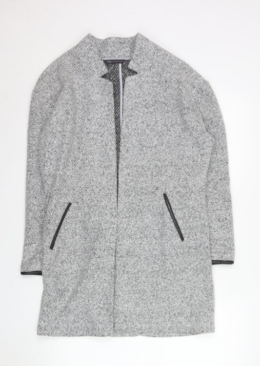 Womens UK Size 12 Marks and Spencer Grey Overcoat