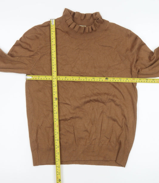 Womens UK Size M Oasis Brown Pullover Jumper