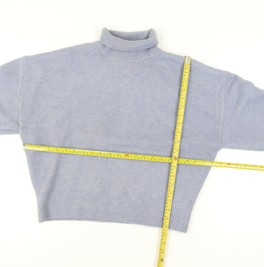 Womens UK Size 12 Zara Blue Pullover Jumper