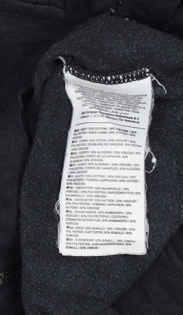 Mens UK Size M Nike Black Full Zip Hoodie