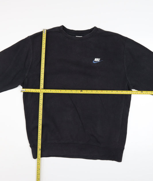 Mens UK Size M Nike Black Pullover Sweatshirt