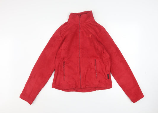 Womens UK Size 10 Jack Wolfskin Red Hiking Walking Outdoor Jacket