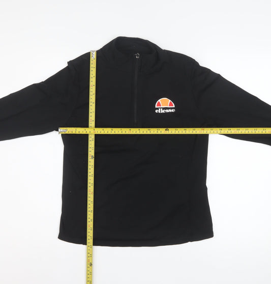 Womens UK Size 12 ellesse Black Pullover Sweatshirt