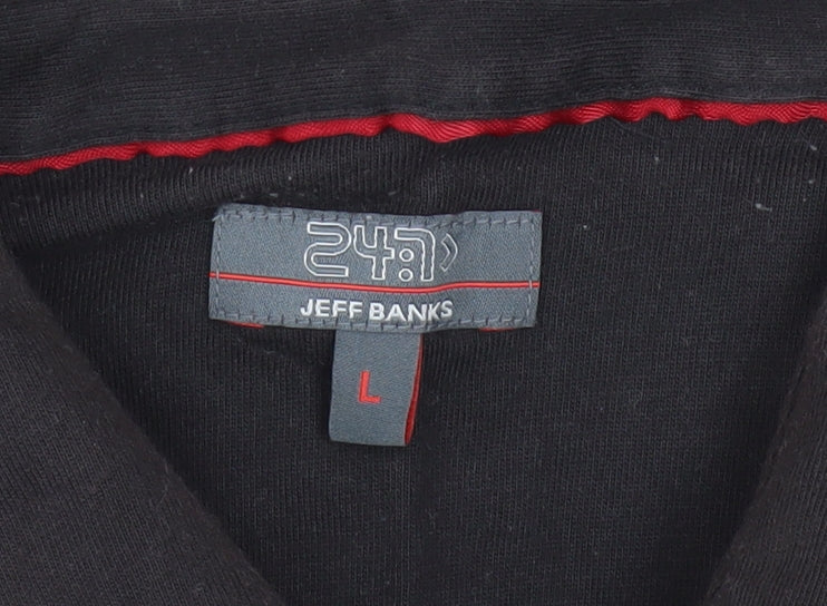 Mens UK Size L Jeff Banks 100% Cotton Polo Shirt