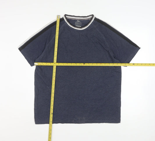 Trespass Mens Blue Quick Dry Crew Neck Short Sleeve T-Shirt Size M