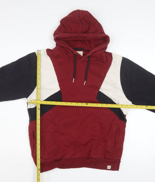 Mens UK Size S NEXT Red Pullover Hoodie