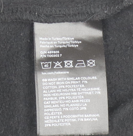 Womens UK Size 12 H&M Black Pullover Sweatshirt