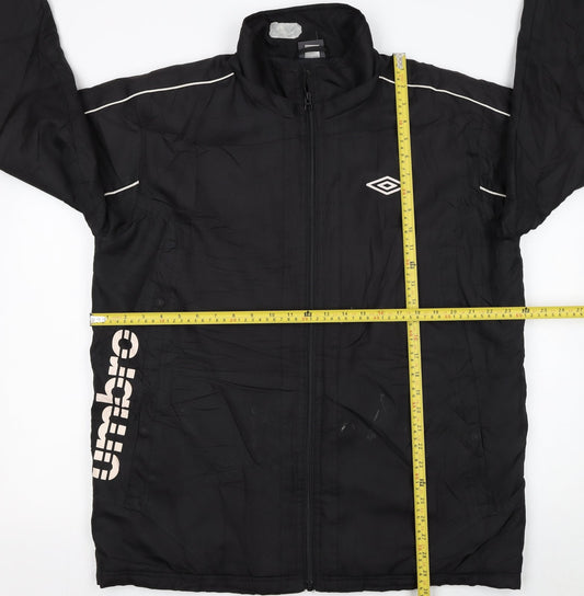 Mens UK Size L Umbro Black FootballGym & TrainingRunning & Jogging Jacket