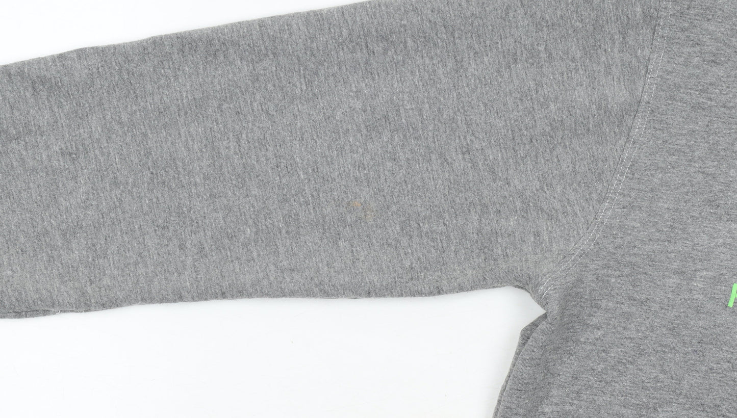 Hugo Boss Boys Grey Logo Pullover Sweatshirt 16 Years Regular Fit