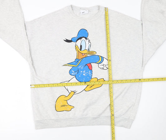 Womens UK Size 12/14 Disney Grey Pullover Sweatshirt