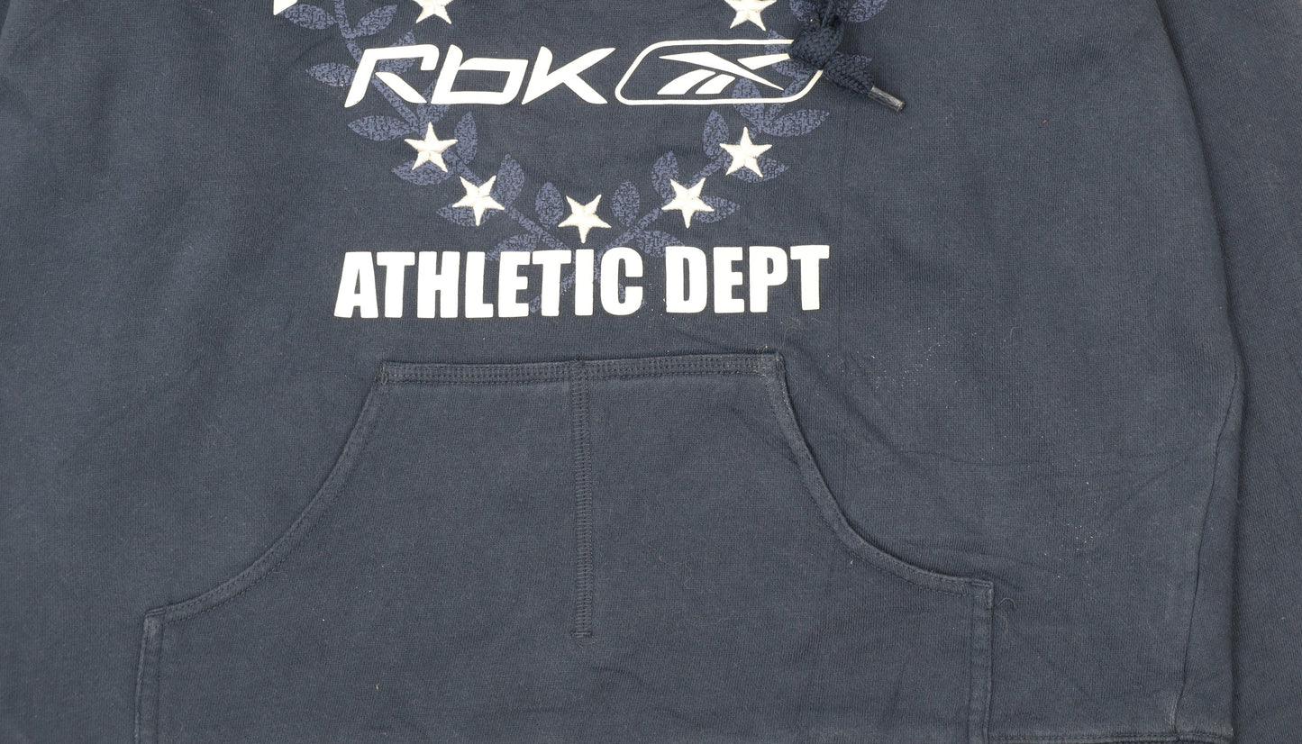 Womens UK Size 14 Reebok Blue Pullover Hoodie