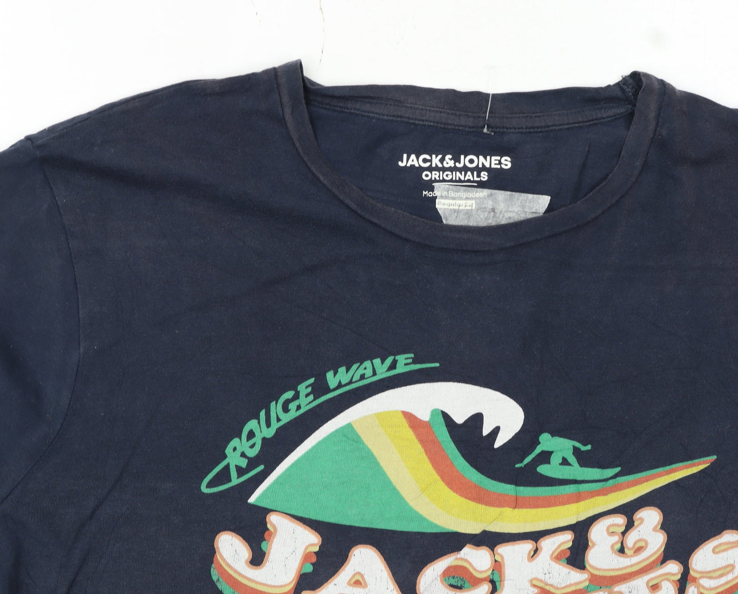 Mens UK Size L JACK & JONES Blue T-Shirt