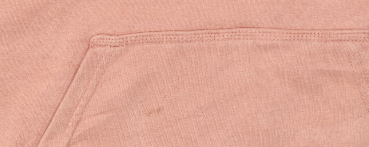 Additional view of Adidas Women Pink Hoodie UK10 Pullover Cotton Blend Logo Hooded Sweatshirt
