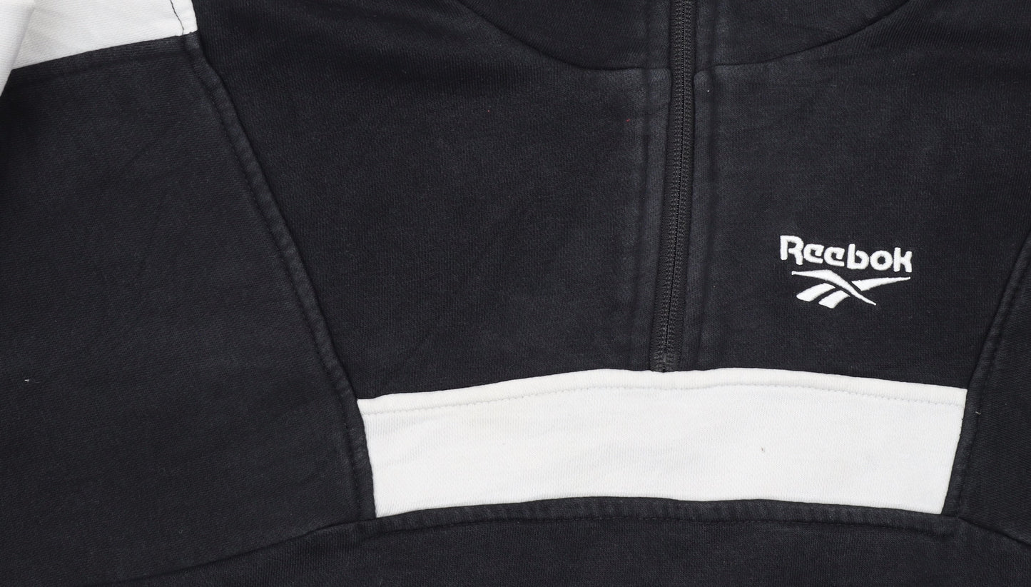 Womens UK Size M Reebok Black Pullover Sweatshirt