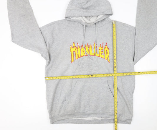 Mens UK Size 2XL B&C Collection Grey Pullover Hoodie