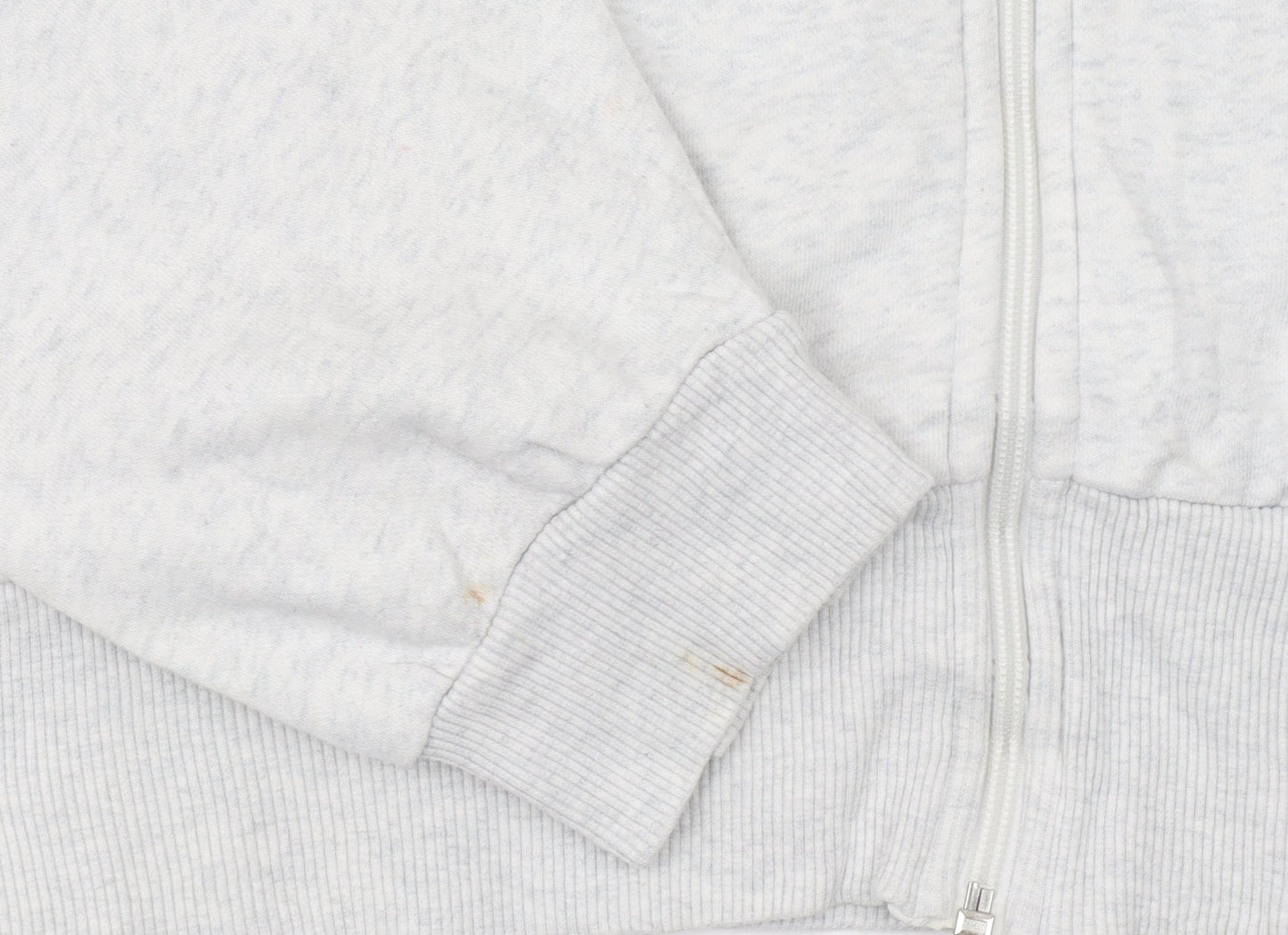 Womens UK Size L Reebok Grey Full Zip Hoodie