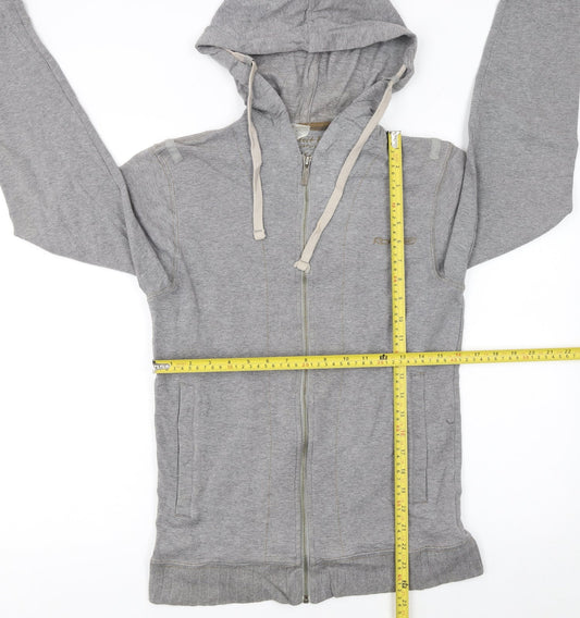 Womens UK Size S Reebok Grey Full Zip Hoodie