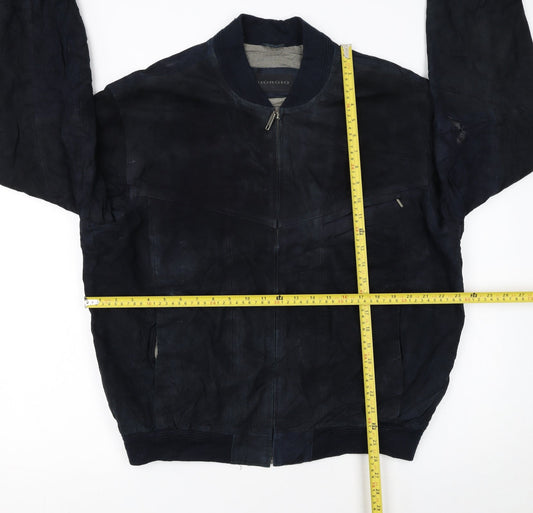 Mens UK Size 44 Giorgio Blue Bomber Jacket