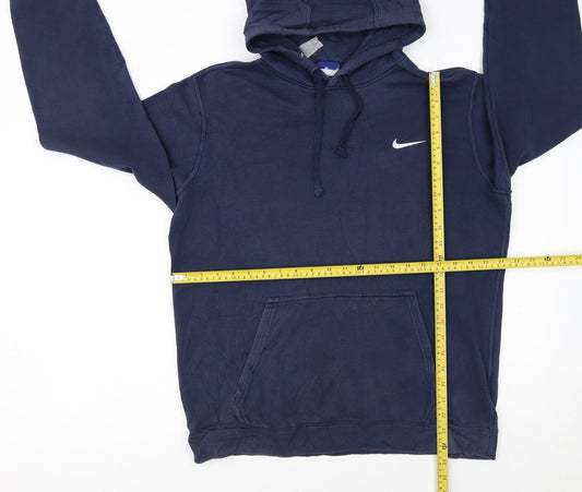 Mens UK Size M Nike Blue Pullover Hoodie