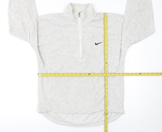 Womens UK Size L Nike Grey Pullover Sweatshirt