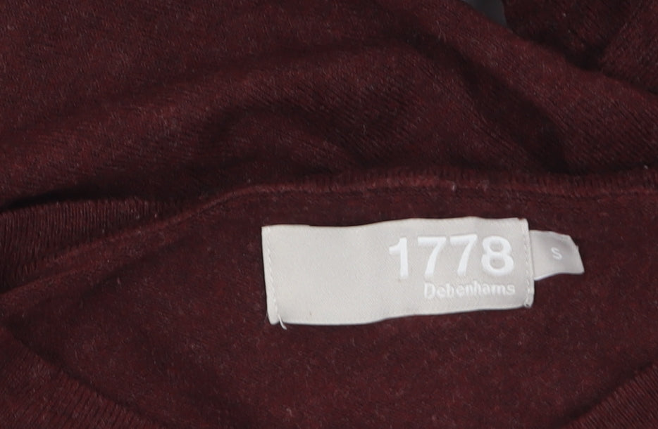Womens UK Size S Debenhams Brown Pullover Jumper