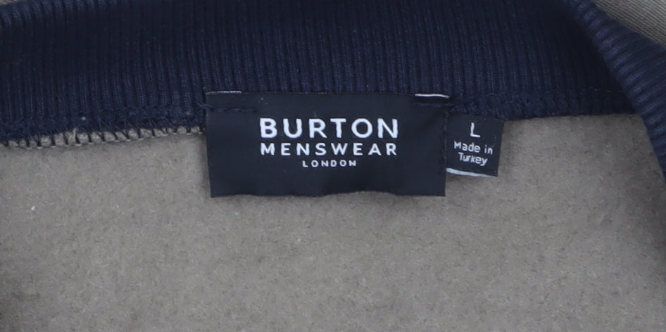 Mens UK Size L Burton Menswear Beige Basic Jacket