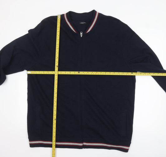 Mens UK Size 2XL M&Co Blue Basic Jacket