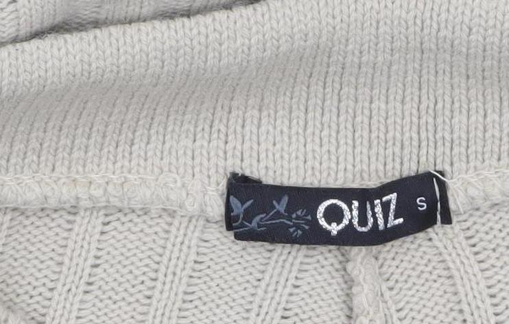 Womens UK Size S Quiz Relaxed Fit Sweatpants Beige Trousers