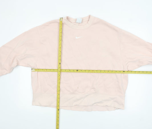 Womens UK Size 1X Nike Pink Pullover Sweatshirt