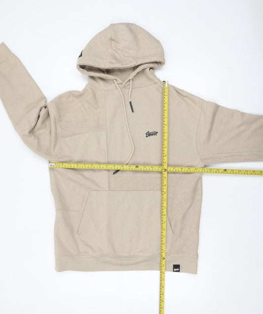 Mens UK Size M Pull & Bear Beige Pullover Hoodie