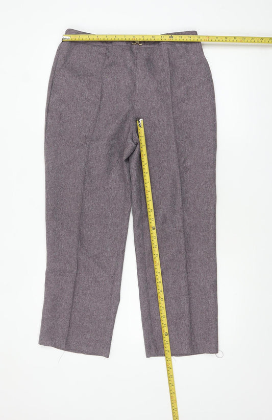 Womens UK Size 14 Damart Regular Fit Casual Workwear Grey Trousers