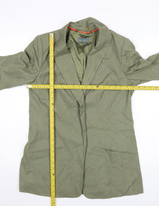 Ruth Langsford Women’s Green Linen Blend Lined Blazer UK 12