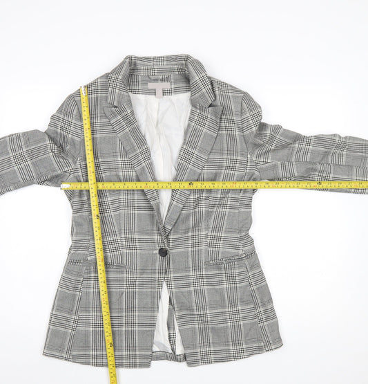 Womens UK Size 12 H&M Regular Grey Blazer