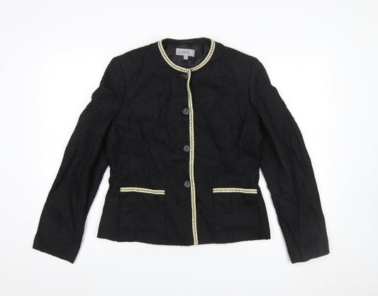 Womens UK Size 12 Marks and Spencer Regular Black Blazer