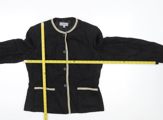 Womens UK Size 12 Marks and Spencer Regular Black Blazer