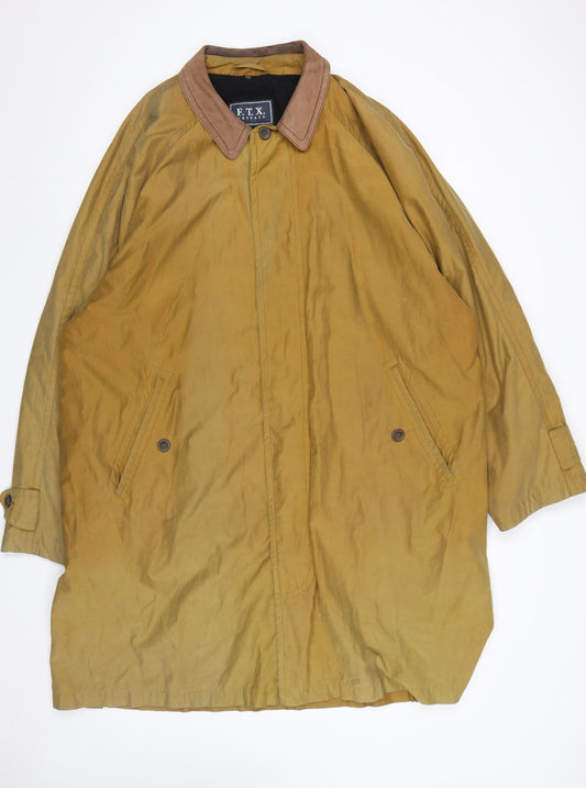 F.T.X Casuals Men’s Brown Cotton Overcoat UK 40 Regular Fit