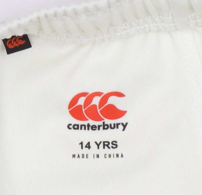Boys UK Size 14 Years Canterbury Regular Fit Jogger White Trousers