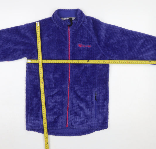 Girls UK Size 11-12 Years The Edge Blue Basic Jacket