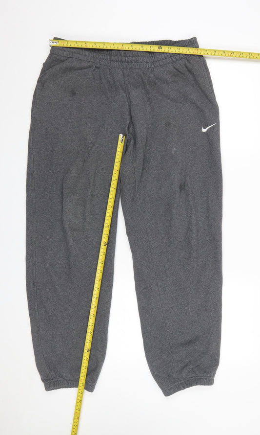 Mens UK Size M Nike Regular Fit Sweatpants Grey Trousers