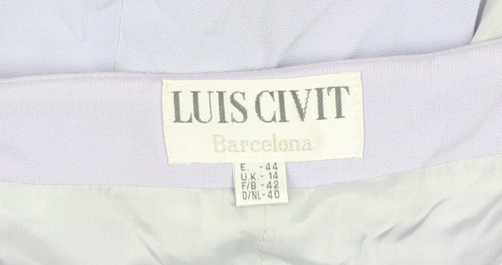 Womens UK Size 14 Luis Civit Straight & Pencil Satin Skirt