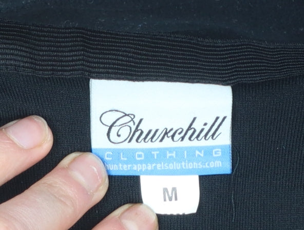 Mens UK Size M Churchill Black Pullover Sweatshirt