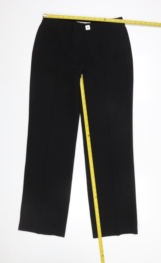 Womens UK Size 12 Damsel in a Dress Slim Fit Dress Pants Black Trousers