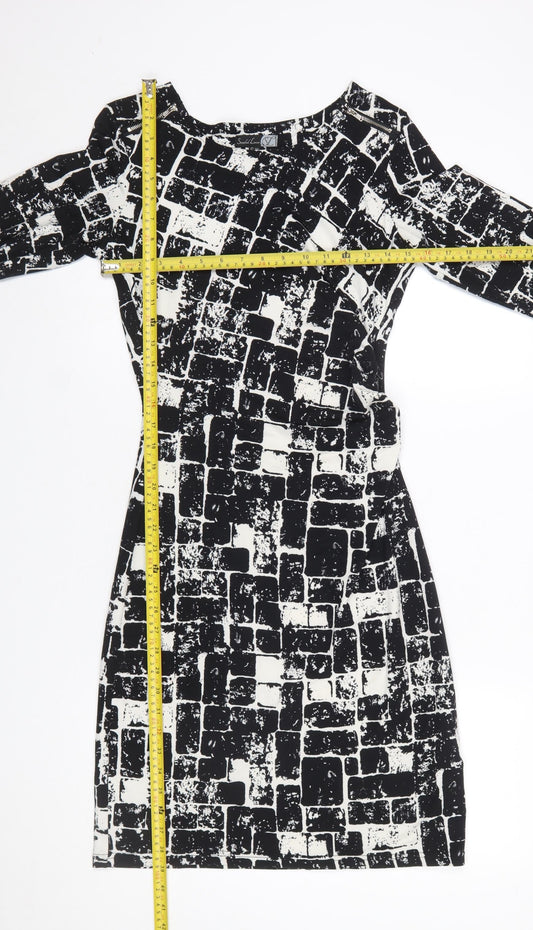 Womens UK Size 10 Smashed Lemon Sheath Dress