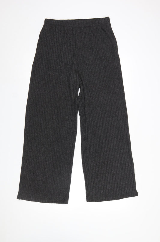Womens UK Size M Etam Relaxed Fit Casual Travel Grey Trousers