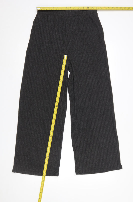 Womens UK Size M Etam Relaxed Fit Casual Travel Grey Trousers