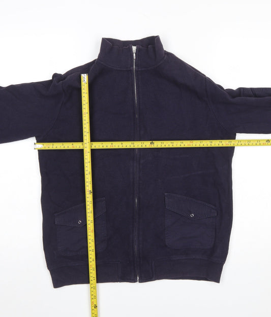 Womens UK Size 12 casualclub Blue Full Zip Jumper